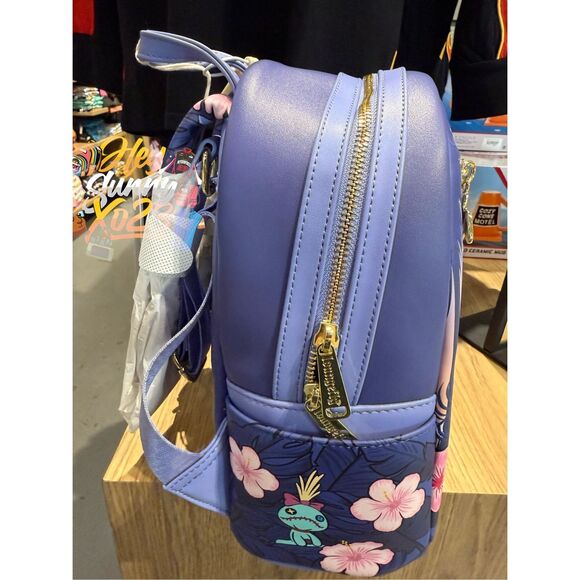 Loungefly Disney Lilo & Stitch Floral Sunset Scene Mini Backpack main image 4